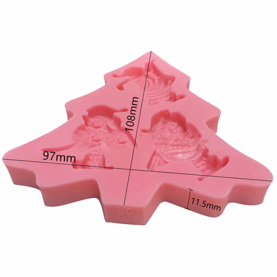Stampo per torta in silicone serie Natale Stampo per cioccolato in silicone